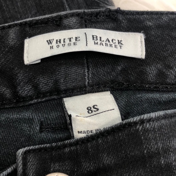 white house black market black denim jeans 8S - Picture 6 of 6